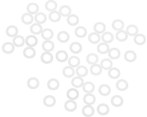 sourcing map 50 Stk. Silikon O-Ringe VMQ Dichtung 8mm AD 5mm ID 1,5mm Breite Weiß