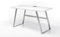 Robas Lund Andria Bureau, 100% Panneau MDF Blanc Mat laqué, 60 x 140 x 75 cm
