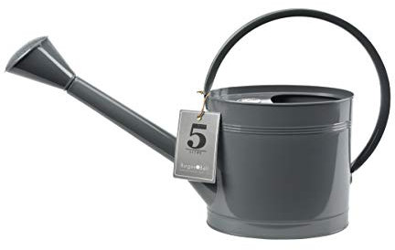 Burgon & Ball Waterfall Watering Can, 5 Litre Capacity, Slate Grey