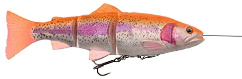 Savage Gear 4D Line Thru Trout Gummiforelle Swimbait Golden Albino 25cm / 180g / langsam sinkend