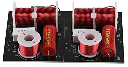 Zerone 2 Stück Frequenz-Splitter, 2 Wege, Hoch/Bass, 2 Einheiten, 2 Einheiten, HiFi, Audiofilter, DIY Modul