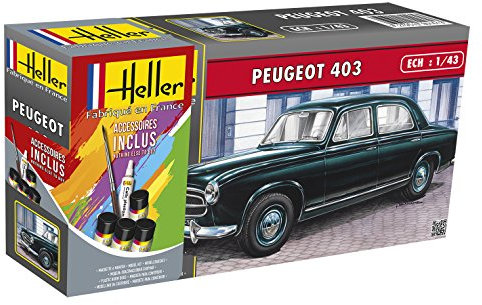 Heller Maquette, 56161, peugeot 403,1/43, Gris