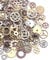 DAHI Steampunk Zahnräder 150 Gramm Metall Anhänger Zahnraeder Steampunk für Schmuck Basteln (Mehrfarbig) 150g