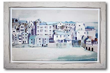 Arthouse Coastal Leinwandbild, gerahmt, Größe M, Blau