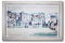 Arthouse Coastal Leinwandbild, gerahmt, Größe M, Blau