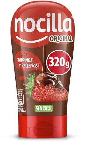 Nocilla, Profesional, Fluida con sabor Original, Bocabajo sin Aceite de Palma - 750g