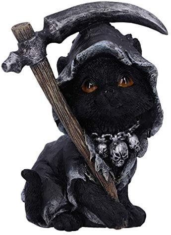 Nemesis Now Amara U5283S0 Sensenmann-Katzenfigur