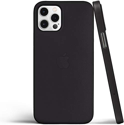 totallee Dünne Schutzhülle für iPhone 12 Pro (2020), ultradünn, minimalistisch, für iPhone 12 Pro (2020), Schwarz (mattiert)