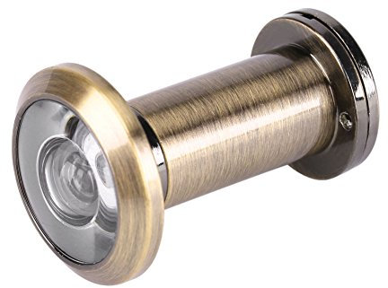 Spioncino per Porta, Spioncino di sicurezza per la casa, antifurto Visore di Sicurezza a 200 Gradi con Copertura Posteriore, Visualizzatore Porte Blindate Spioncino con coperchio interno regolabile