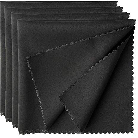 Aisszhao Black Napkins Cloth-Table Napkin Dinner Cloth Napkins Dinner Napkins Durable Hotel Quality Table Cloth,Christmas Dining Decoration for Home,Wedding,Hotel,Banquet Parties,Xmas Events