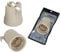 ISOLATECH 1pc E27 gris douille en céramique avec équerre de fixation/étrier intérieur (max.250V/4A) ampoules pour Home plafond installation salle de bains encastrer culot résistant à la chaleur