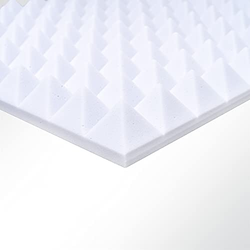 Basotect® Pyramidenschaum Noppenschaum weiß selbstklebend 1000x500x50mm Schallabsorber Schallschutz Schalldämmung