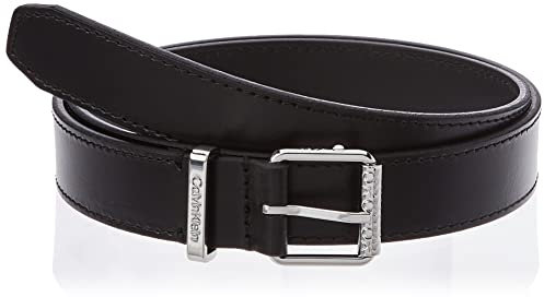 Calvin Klein Damen Must SQR Roller Buckle Belt K60K610008 Gürtel, Schwarz (Ck Black), 85