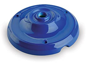 AMARCORDS - Rosette aus Porzellan für Pendelleuchten mit farbig gewölbten Keramikgehäusen BLAU BLAU