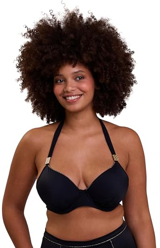 Sans Complexe Femme Speekaboo Shape Haut de Maillot bain Dos nu coque avec armatures, Noir, 95D EU