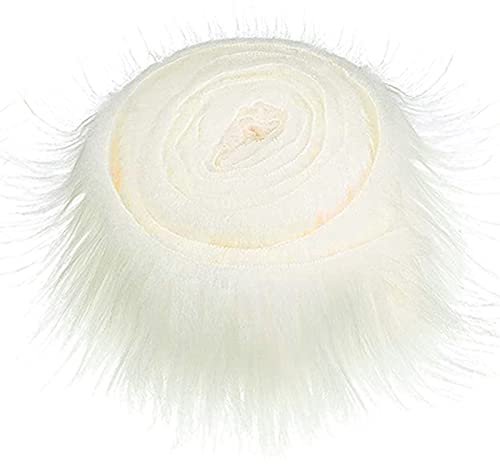 Fluffy Trim Attraktive Wichtel Bart Haare Flauschig Fuzzy Kunstpelz Handwerk Band 1 Rolle Langlebig Weiß