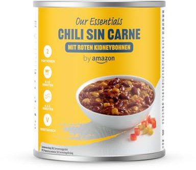 by Amazon Chili sin carne mit roten Kidneybohnen, vegetarisch, 800g
