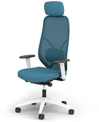 Ergotopia MasterBack Style ergonomischer Bürostuhl – Schreibtischstuhl ergonomisch mit 3D-Neigungsmechanik, 3D-Armlehnen & atmungsaktivem Mesh-Rücken – Perfekt als Drehstuhl für Büro & Home Office