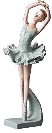 Cymwer Mädchen Figur Ballett Tänzerin Statue, Ballettmädchen Klassische Figur Handwerk Tänzerin Kreative Skulpturen Schreibtisch Ornament Statuette Heimdekorationen for Geburtstag Hochzeit