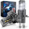 KATUR Ampoule H4 LED 18000LM, 90W 400% Lumière 6000K Blanc Anti Erreur Kit de Conversion LED HB2 9003 Hi/Lo Phares, 1:1 Mini Taille Plug and Play pour Rechange Lampes Halogènes(Pack de 2)