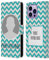 Head Case Designs Personalizada Individualizada Zigzag Patrones Carcasa de Cuero Tipo Libro Compatible con Apple iPhone 14 Pro MAX