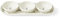 Portmeirion Sophie Conran Lavandula 4 Piece Bowl & Tray Set | Porcelain Chip & Dip Serving Set | White Small Serving Bowls for Side Dishes, Salsa, Appetizers | Serving Dishes for Entertaining