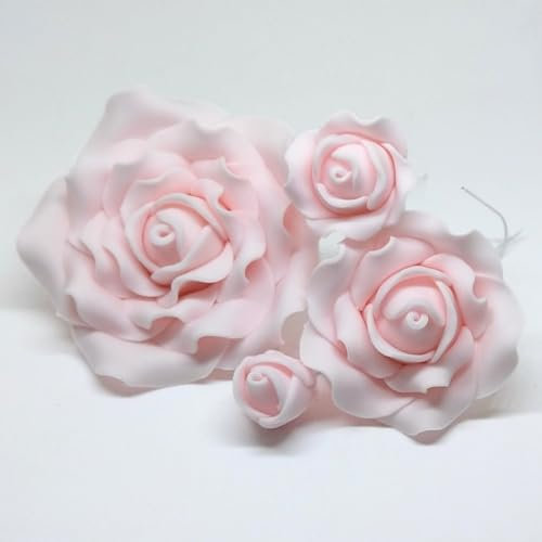 Roses en sucre 5 x 1 1/2 rose