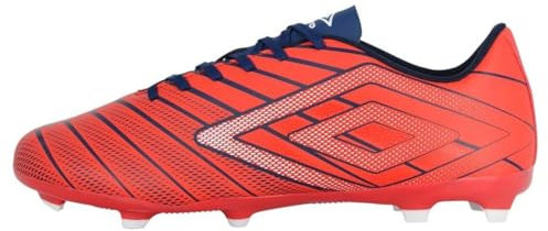 Umbro Velocita Elixir League FG, Tacos de fútbol Hombre, Rojo, Blanco, Azul, 42.5 EU