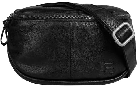 Spikes & Sparrow Leren Schoudertas/Crossbodytas - Arianne - Zwart