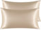 NTBAY Silk Satin Pillowcases - Satin Pillowcase for Hair and Skin, Pillow Cases 2 Pack with Envelope Closure, 50x90 cm, Taupe