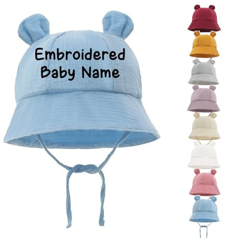 Cappello personalizzato per bambini, cappello ricamato per bambini; cappello da sole per neonati, cappello da sole per neonati; cappello estivo per neonato; cappello estivo per neonato; cappello