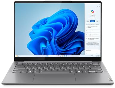 Lenovo Yoga Slim 7i AI Laptop | 14 '' WUXGA 1920x1200 OLED Display | Intel Core Ultra 7 | 32GB RAM | 1TB SSD | Intel Arc Grafik | Windows 11 Home | QWERTZ | Luna grau | 3 Monate Premium Care
