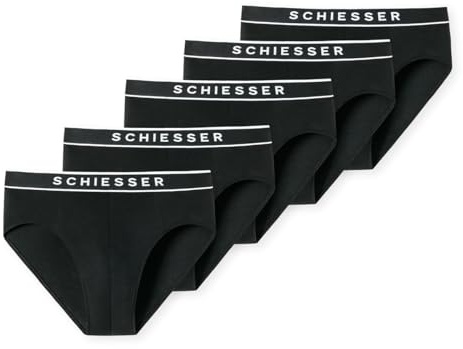 Schiesser Herren 5 Pack Slips Bio Baumwolle - 95/5 Organic