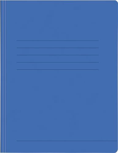 Papiertiger Schnellhefter aus Karton/Pappe für Schule und Büro extrastark (Pressspankarton, blau, 25er Pack)