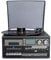 Vintage Bluetooth Record Player with CD Player, AM/FM Radio and Built-in Speakers - 3 Speed Turntable for 7, 10 and 12 Vinyl Records