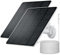 Lot de 2 panneaux solaires pour Arlo Essential 2K Outdoor (2e génération)/appareil photo Essential XL (2e génération)/appareil photo projecteur essentiel, prise USB C et micro USB, câble de 3 m,