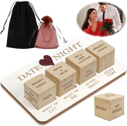donciety Date Night Würfel, Date Ideen für Paare, Romantisches Paar-Würfel-Set, Date Night Dice Valentinstag, Frauen und Männer, EIN anderes Dating-Erlebnis