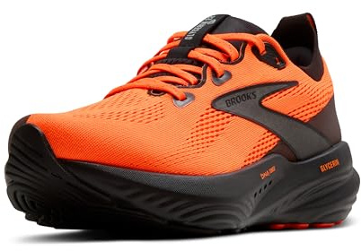 Brooks Men's Glycerin 22 Sneaker, Orange/Black, 6.5 UK