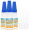 LLPT Super glue | Net 3g | Superpegamento transparente multiusos con tapa antiobstrucción | Adhesivo fino fuerte y súper rápido profesional | metal cerámica (LSG003-3E) | 3 Packs