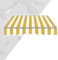 IMUNKT Markisenbespannung Wasserdicht 2m 2.5m 3m 4m Ersatz-Markisenstoff Canvas Gelenkarmmarkise Ersatzteile Draussen Sonnenschutz, Nur Stoff(Yellow White,4x2.5m/13x8ft)