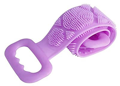 Spazzola per doccia, Silicone Back Exfoliating Shower Pads,Extra Long Scrubber Skin Clean Shower Brushes,Back Scrubber Bath Towel