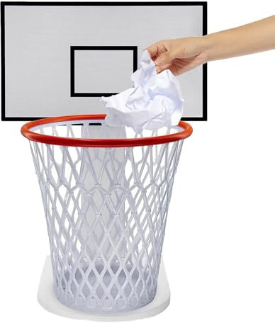 Générique Basketball-Bogenbehälter, Mülleimer Backboard Home Gadget Toilet Mülleimer Mülleimer Garbage Cane Decor Schlafbett Junk Junk für Studium
