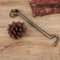 Tbest Antique Brass Window Stay Hook Windside for Home Office Factory, Safety Window Bar, Protection Permanent Material (Bronze)