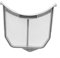 Schermo di ricambio per filtro asciugatrice per Whirlpool-MED5630HW2/W11758174/P5313133, filtro per pelucchi OEM W11758174, rete in plastica ad alta efficienza, bianco, facile da installare, parte di
