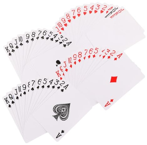 Kisangel 2 Sätze Blanko Pokerkarten aus Papier Unbedruckt Glatte Oberfläche Hitzetransferfähig für DIY Sublimation Kreative Spielkarten für Freizeit und Bastelprojekte