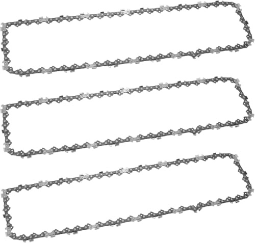 ANTOBLE 16'' Chainsaw Chain, 3/8 LP Pitch .050 (1.3 mm) Gauge 56 Drive Links Replacement for Oregon Titan TTL758CHN, Einhell GH-EC 2040, Ryobi, McCulloch,Bosch,Black & Decker Chainsaw Blade 3 Pack