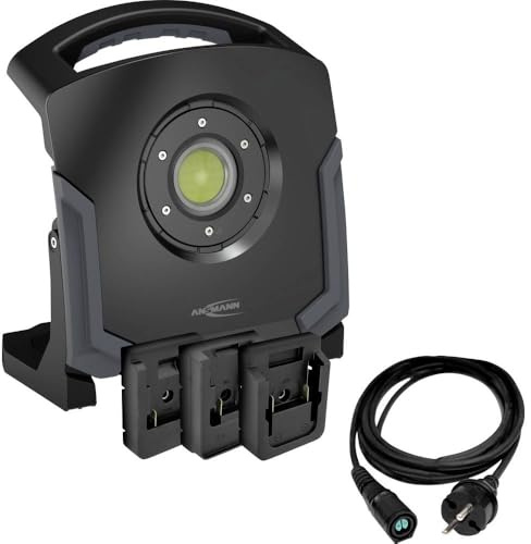 Ansmann 1600-0715 Hybrid Arbeitsleuchte WL60W 18V COB LED, Akkubetriebenes LED-Leuchtmittel Strahler EEK: E (A - G) 60