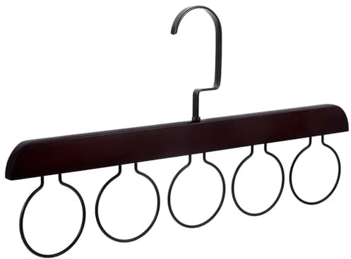 Organizador para Pañuelos Bufandas Percha con 5 Anillos para Armario Aleatorio Color