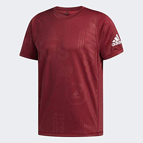 adidas Herren T-Shirt Daily Press T-Shirt, Cburgu/Hthr, S, DZ7345
