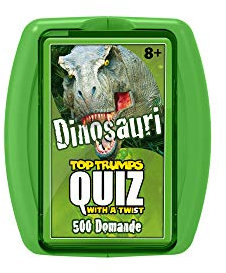 Winning Moves Top Trumps Quiz-Dinosauri-Ed. Italiana (IT), 034128